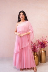 OFFSHOULDER PINK DRESS